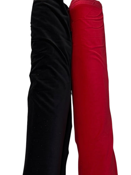 Cotton Velveteen- "Rouge" Red- 56"