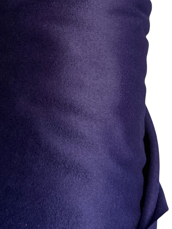 Dark Purple Wool Blend- Heavyweight Coating- 60"