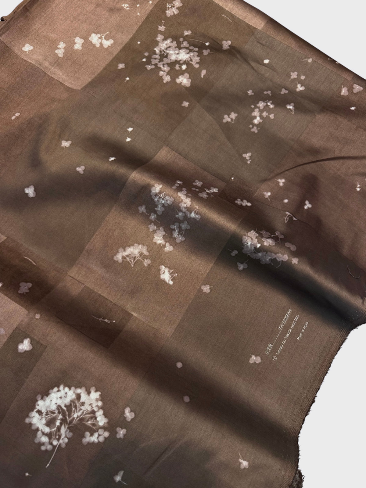 Chocolate Brown nani IRO Cotton Sateen- Microcosmos- 43