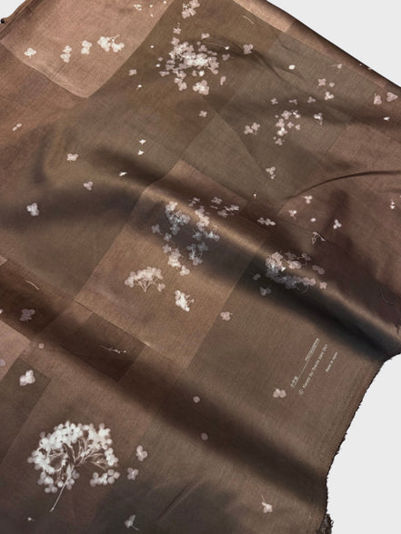 Chocolate Brown nani IRO Cotton Sateen- Microcosmos- 43"