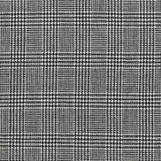 Sevenberry: Black, White Classic Plaid Twill- Lightweight Cotton- 57”- “Pepper