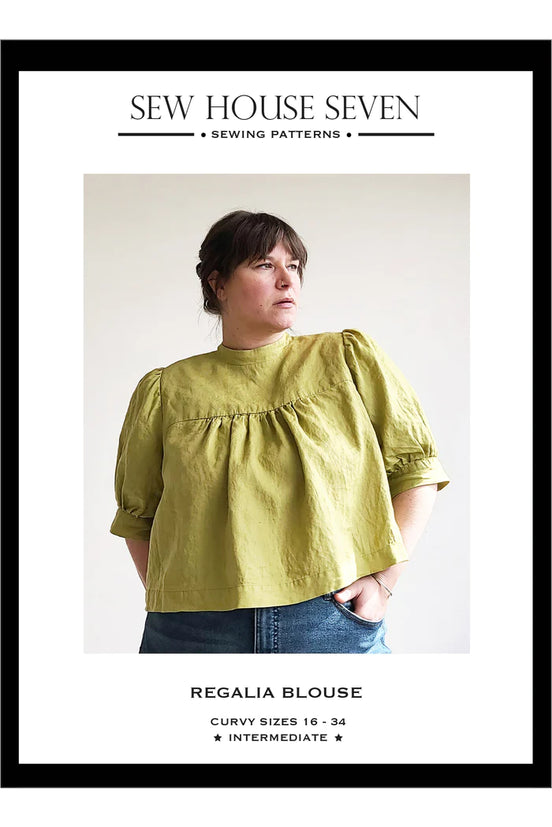 Regalia Blouse- Sew House Seven- Paper Pattern- Sizes 00-20, 16-34