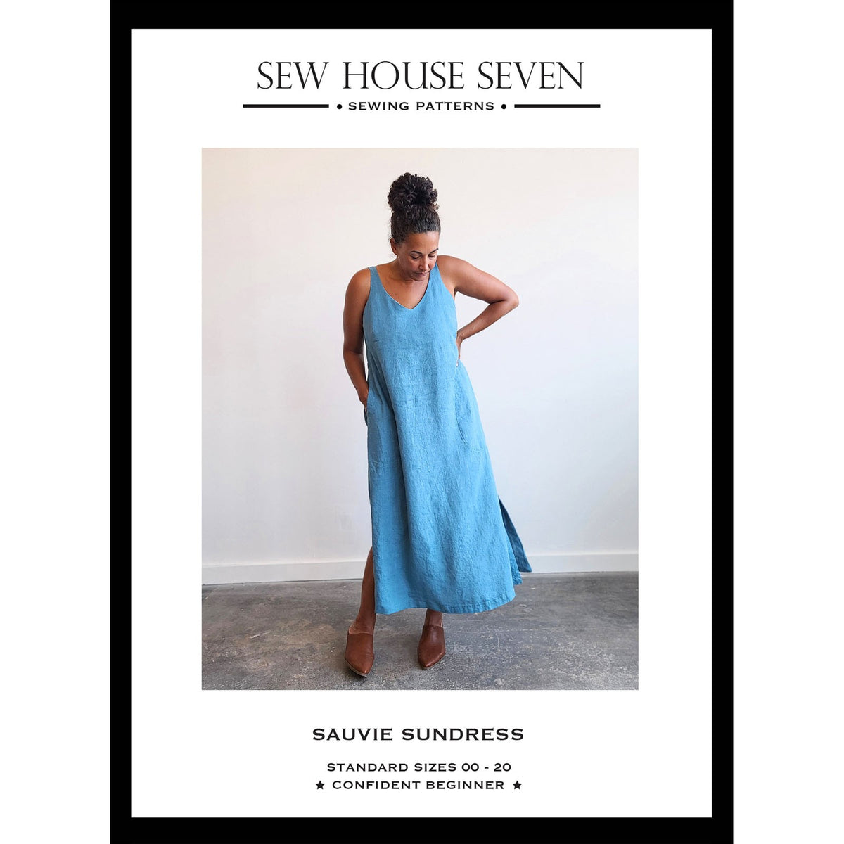 Sauvie Sundress Paper Pattern- Sew House Seven- Sizes 00-20, 18-34