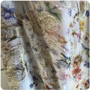 Floral Jacquard Fil Coupé (1707)