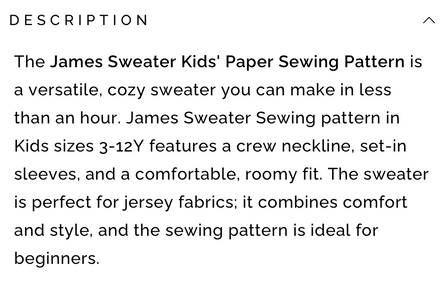 Kids Hoodie sweater Paper Sewing Pattern- Wardrobe By Me- Kids sizes 3-12