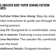 Kids Hoodie sweater Paper Sewing Pattern- Wardrobe By Me- Kids sizes 3-12
