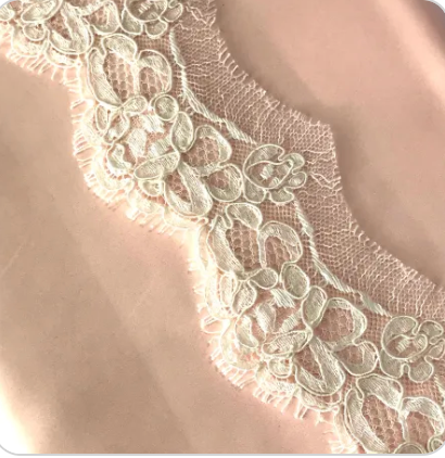French Corded (Re-embroidered) Lace- Ivory- 2