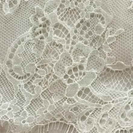 French Chantilly Lace- Ivory- 7" Wide- 13730