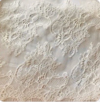 French Chantilly Lace- Ivory- 7
