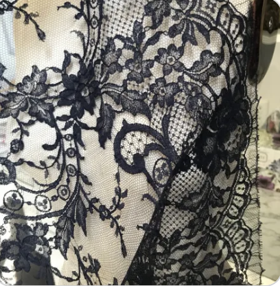 Midnight Blue Chantilly Lace- 35" (601)