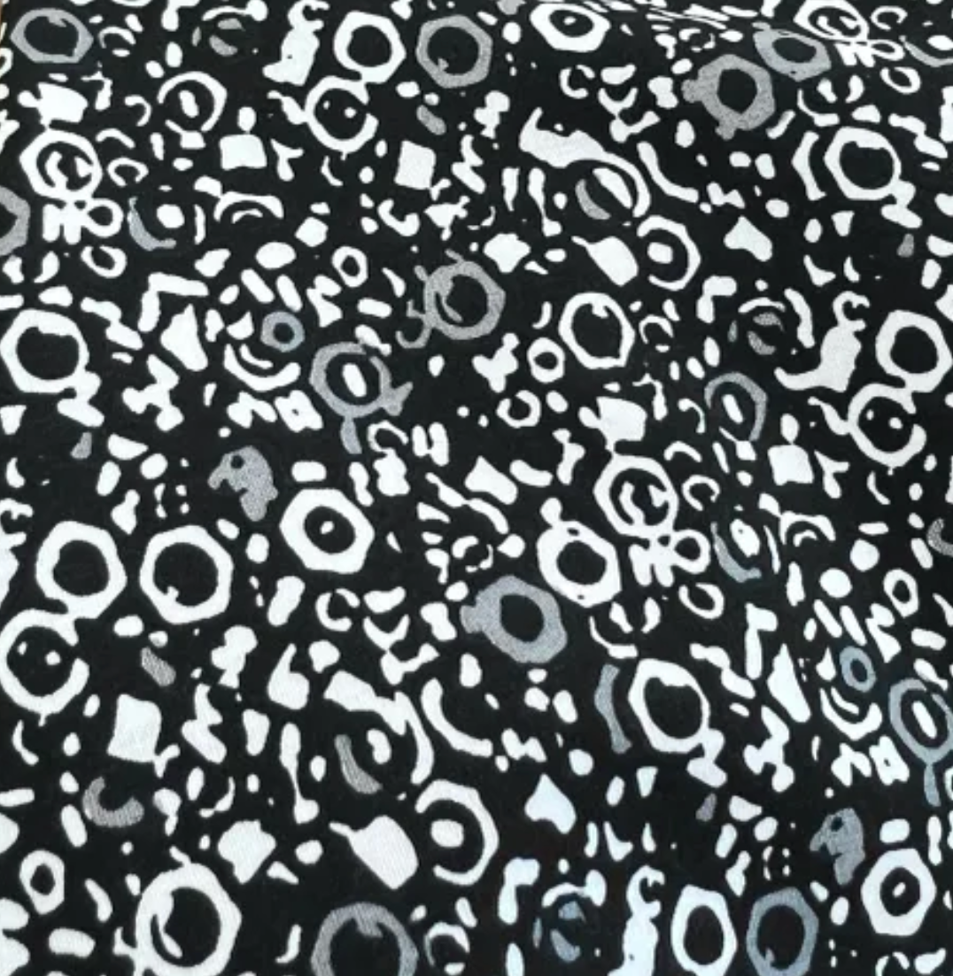 Lightweight Cotton Poplin Fabric- Black, White, Gray- For Shirts, Blouses, Dresses- 58” Wide (TT-A339-19944 BLACK)