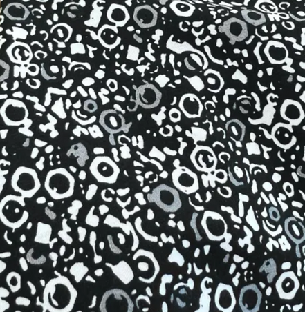 Lightweight Cotton Poplin Fabric- Black, White, Gray- For Shirts, Blouses, Dresses- 58” Wide (TT-A339-19944 BLACK)