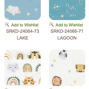 The Wild Ones- Jungle Animals, Rainbows- 16 Piece Fat Quarter FQ Bundle- Cotton