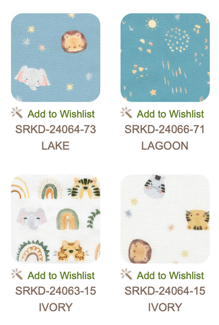 The Wild Ones- Jungle Animals, Rainbows- 16 Piece Fat Quarter FQ Bundle- Cotton