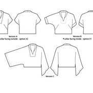 Revel Topper Blouse- Sew House Seven- Paper Pattern- Sizes 00-34