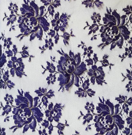 Royal Purple Chantilly Lace- 35" (602)