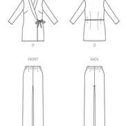 Butterick B6976 Sewing Pattern Misses' Lounge Set by Palmer/Pletsch