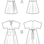Elodie Wrap Dress- Closet Core Paper Pattern
